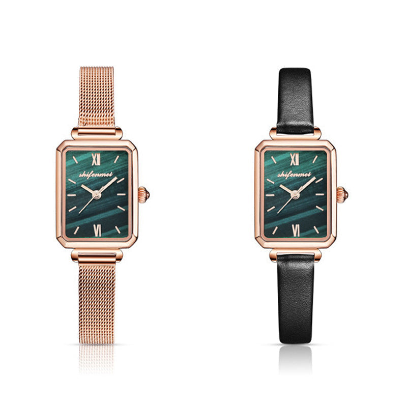 Women's Malachite Small Square Watches