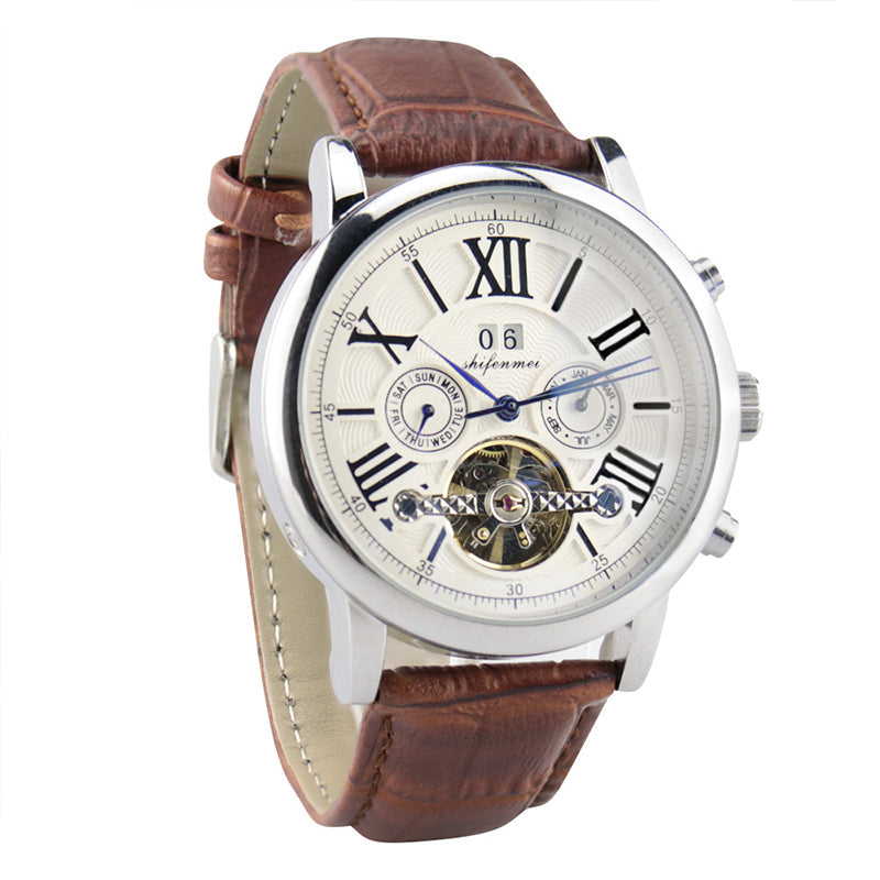 Men's Automatic Mechanical Casual Skeleton Watch