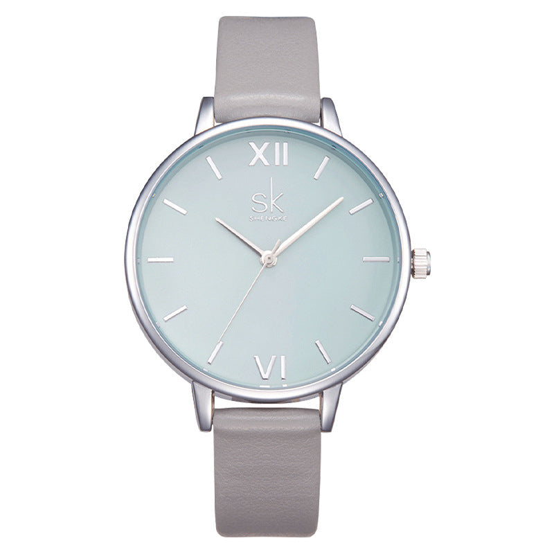 Women's Big Round Dial Quartz Watch