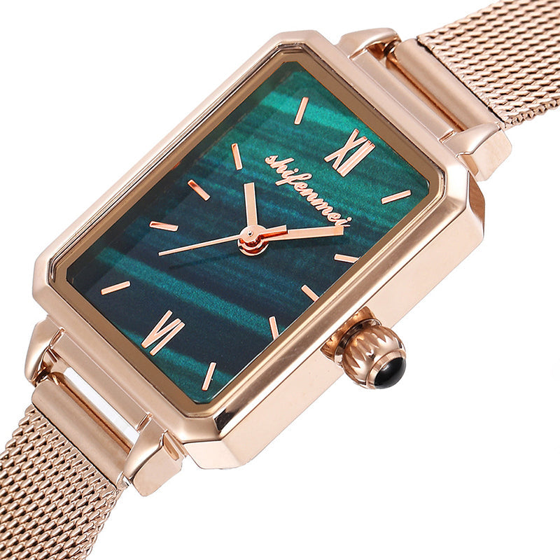 Women's Malachite Small Square Watches