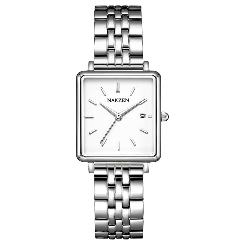 Women's Silver Square Quartz Watch