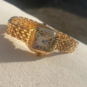 Vintage Gold Roman Numeral Women's Watch