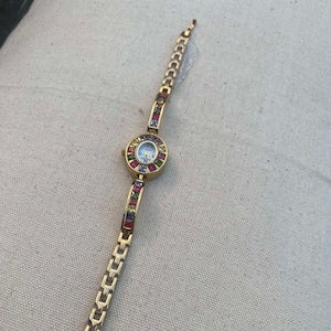 Vintage Gold Gemstone Women's Watch