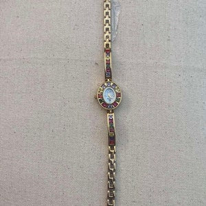 Vintage Gold Gemstone Women's Watch