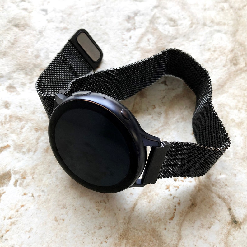 Black Stainless Steel Band for Galaxy Watch