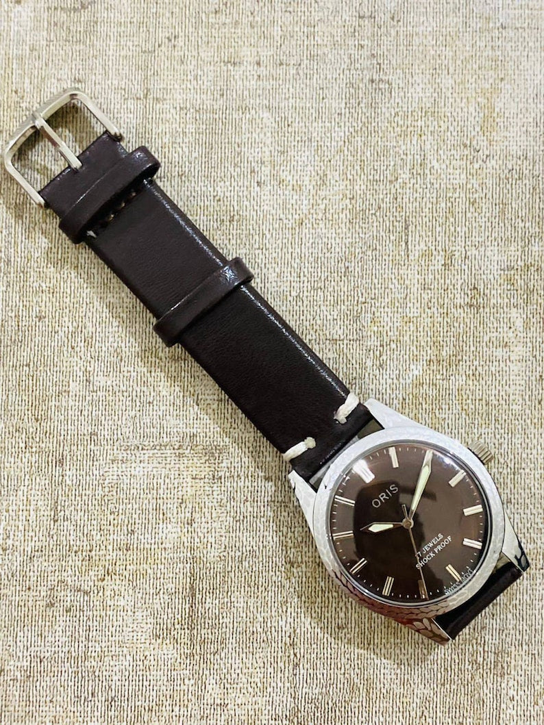 Vintage 1980s FHF St-96 Swiss Made Mechanical Men's Wrist Watch