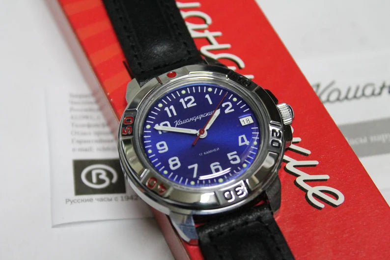 Men's mechanical watch Vostok Komandirskie 2414-43183b