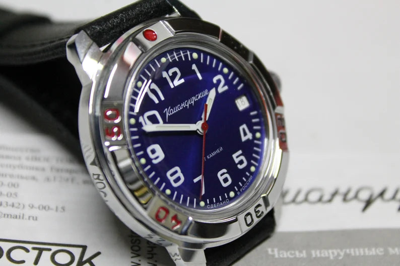 Men's mechanical watch Vostok Komandirskie 2414-43183b