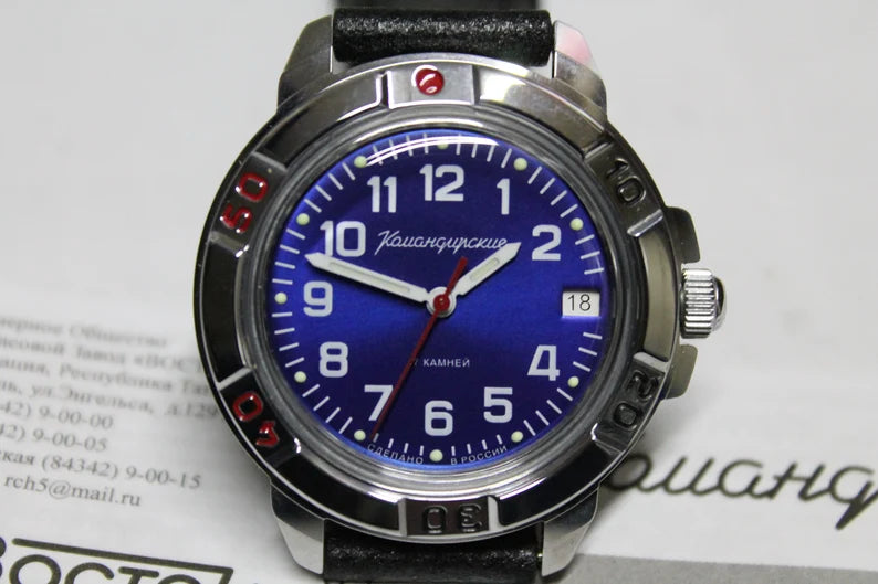 Men's mechanical watch Vostok Komandirskie 2414-43183b